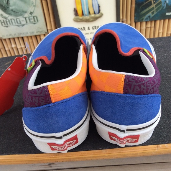 Vans Classic Slip On Mix & Match Suede Sneakers 8 50% Off - Picture 5 of 9